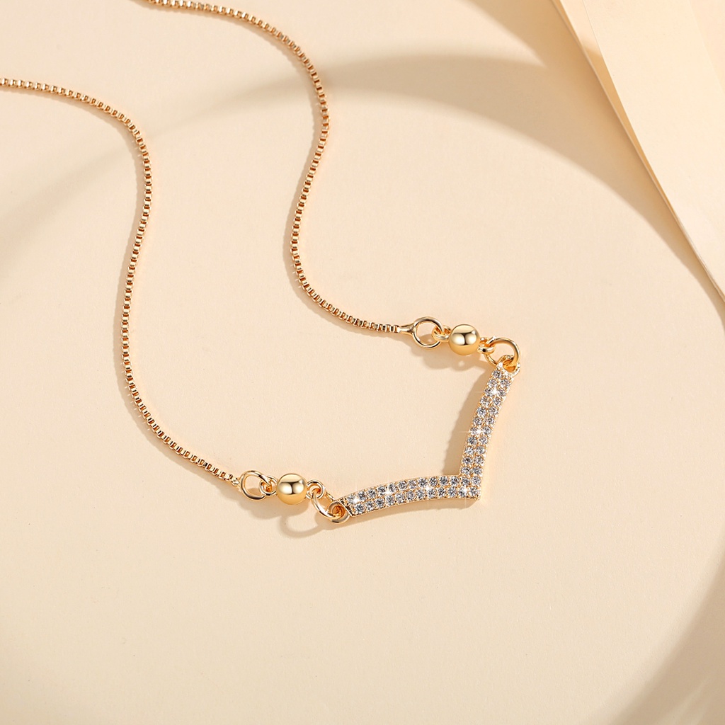 Y964 【Barang spot】Kalung Wanita Fuji Italia Kalung Titanium Wanita Anti Karat Lapis Emas 18K Perhiasan Aksesoris Fashion