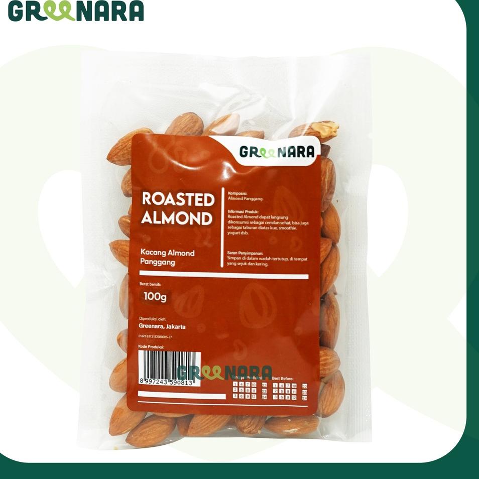 

Terbaru Roasted almond whole 100gr / kacang almond panggang 100gr
