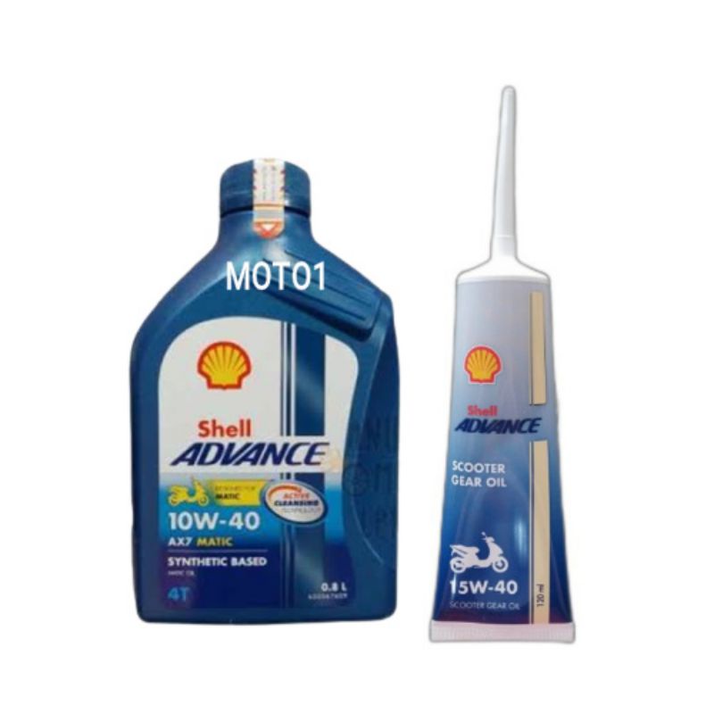 DIJAMIN ASLI!! SHELL AX7 MATIC 0.8 L  DAN SHELL GEAR [PILIH VARIAN] - Bisa di scan