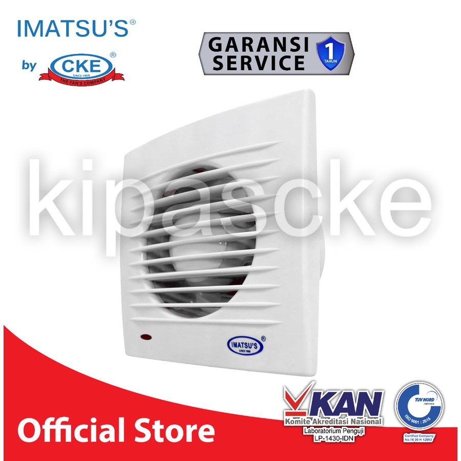 Exhaust Fan Imatsu 6 Inch EF-APC15C2-BB-ST Rumah Toilet Dapur Kantor Apartemen Rumah Sakit