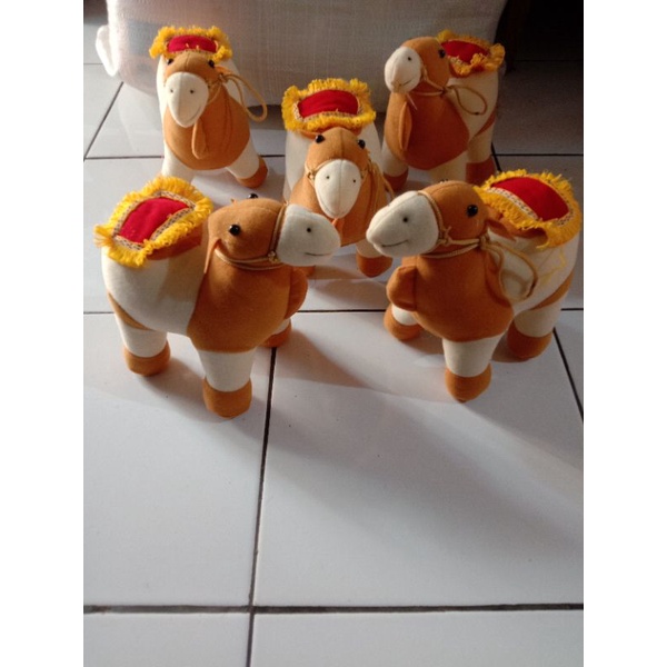 Boneka Unta Arab ukuran 35cm/Boneka unta camel,Mainan anak murah