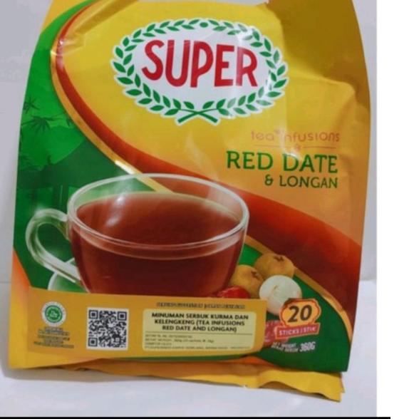 

○ Super Instant Red Date & Longan Tea / Teh Angco Isi 20 Sachet @18 gr ☇