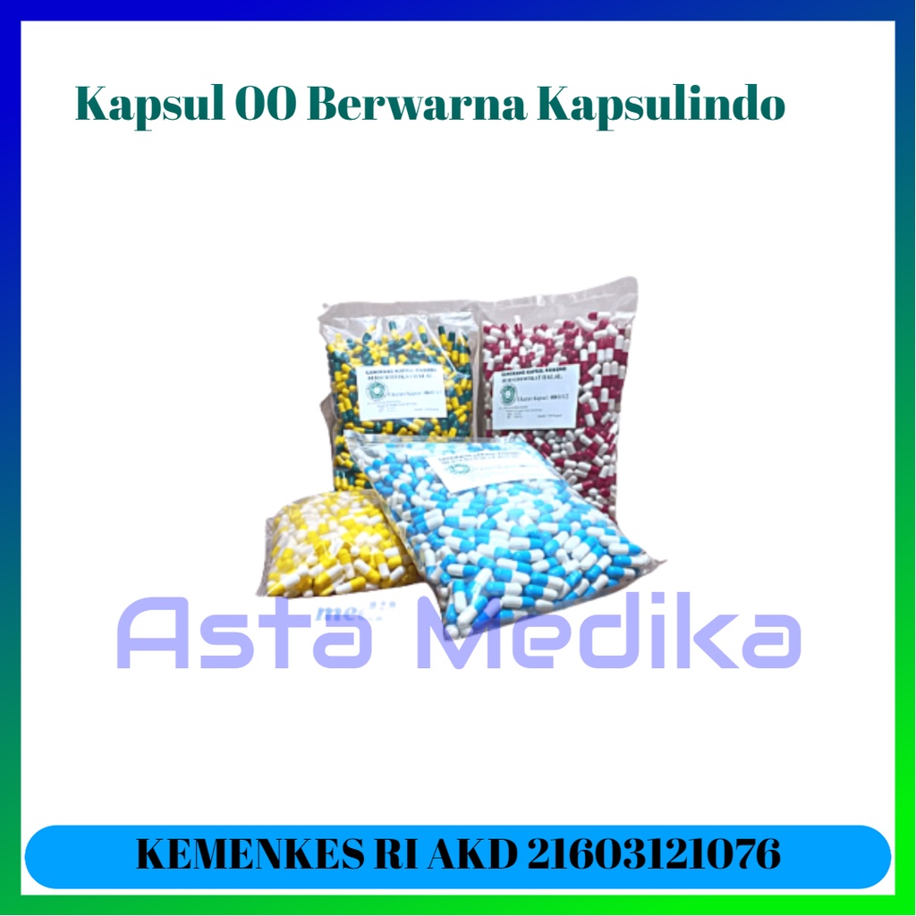 Kapsul Kosong 0, 00, 1, 2, 3  Cangkang Kapsul Kosong Capsugel  Cangkang Capsul Capsugel 100% HALAL 1000pcs/pack