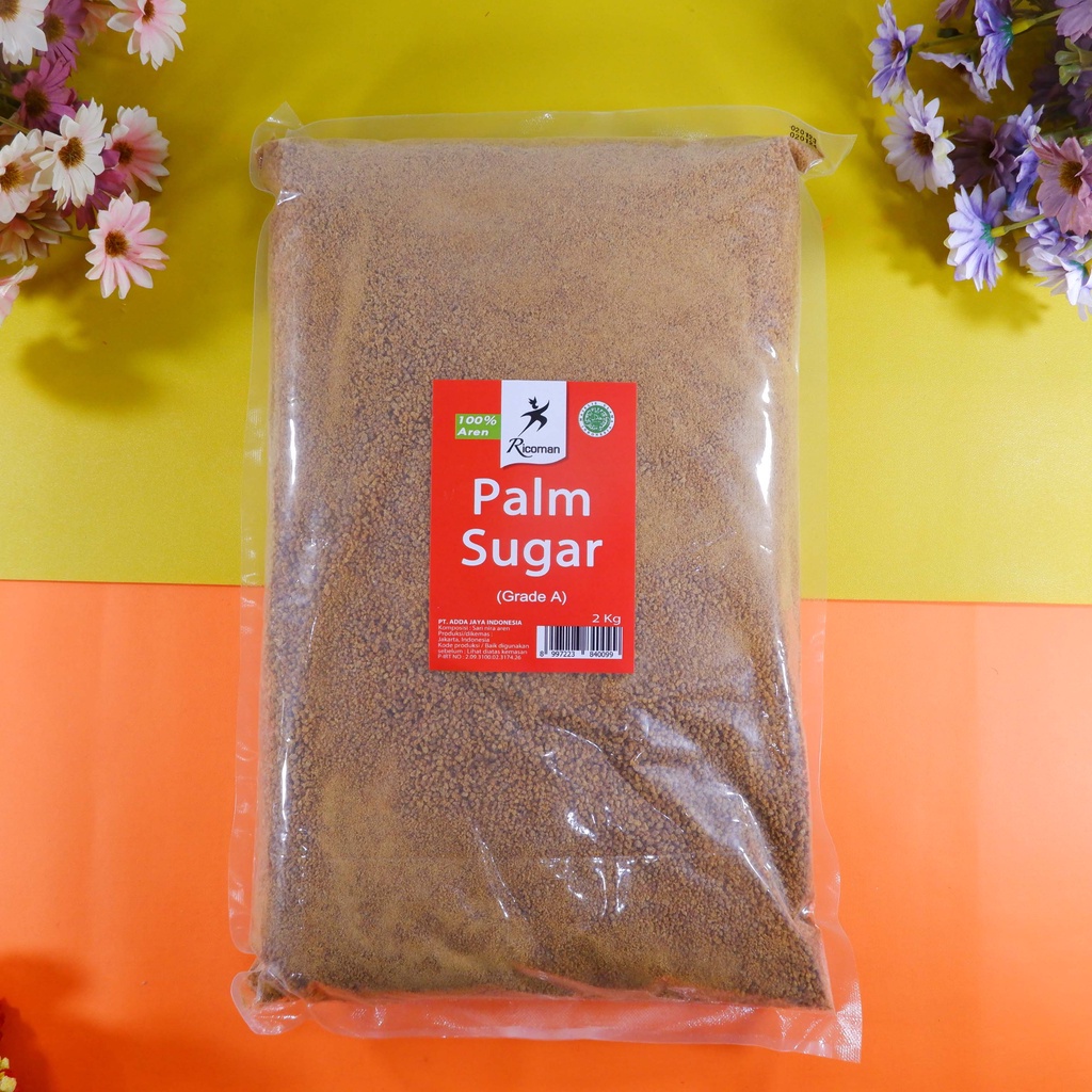 

Ricoman Palm Sugar Grade A / Gula Aren Premium 2Kg