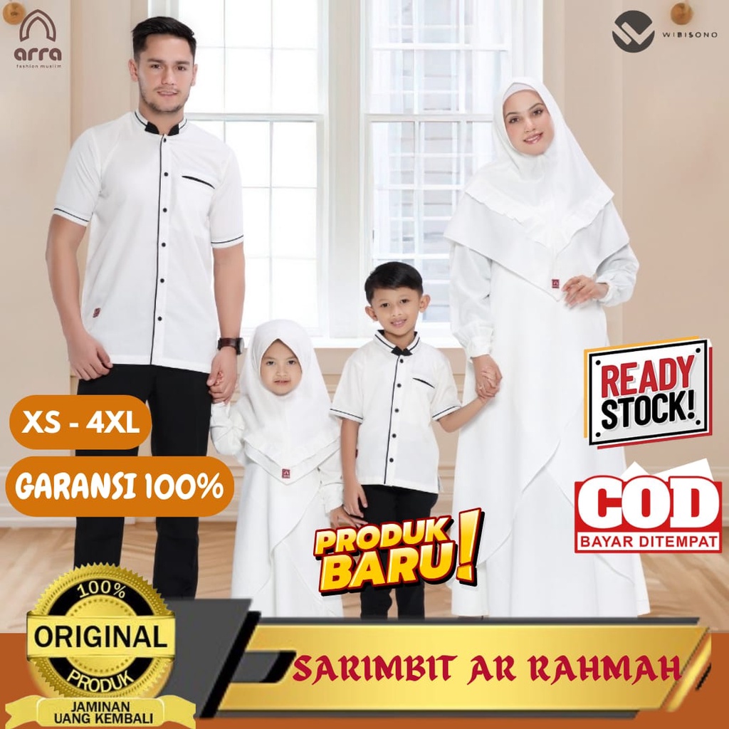 Sarimbit Keluarga 2023 Lebaran Arra Ar Rahmah Snow White Baju Couple Keluarga Lebaran