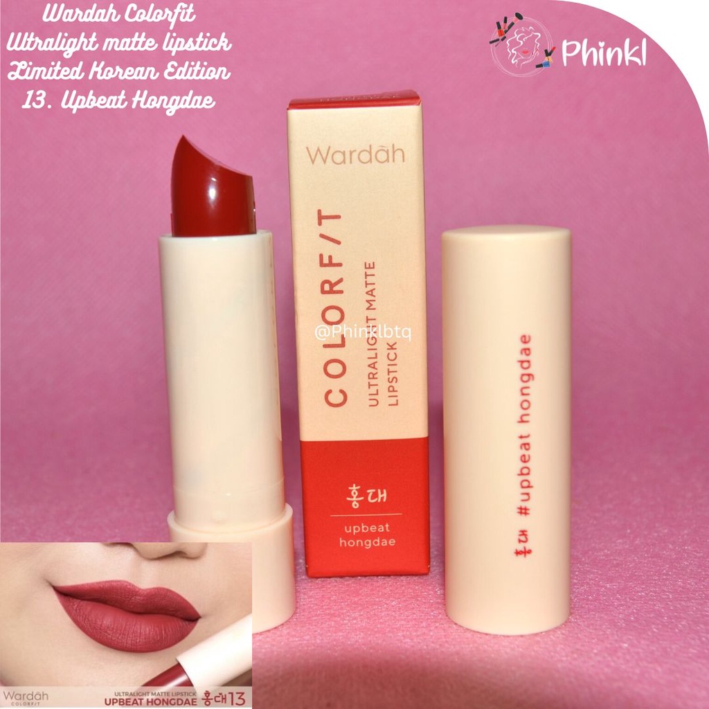 `ღ´ PHINKL `ღ´ ᘺᗩᖇᕲᗩᕼ Wardah Lipstik Ultralight Korea anti luntur