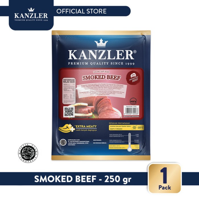 KANZLER SMOKED BEEF 250gr/SMOKED BEEF PREMIUM