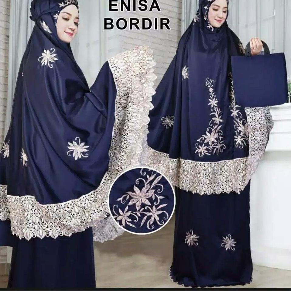 CUCI GUDANG O95 mukena enisa bordir Mukena Luna Maya Dewasa Renda Bordir Terbaru 2020 𝕷