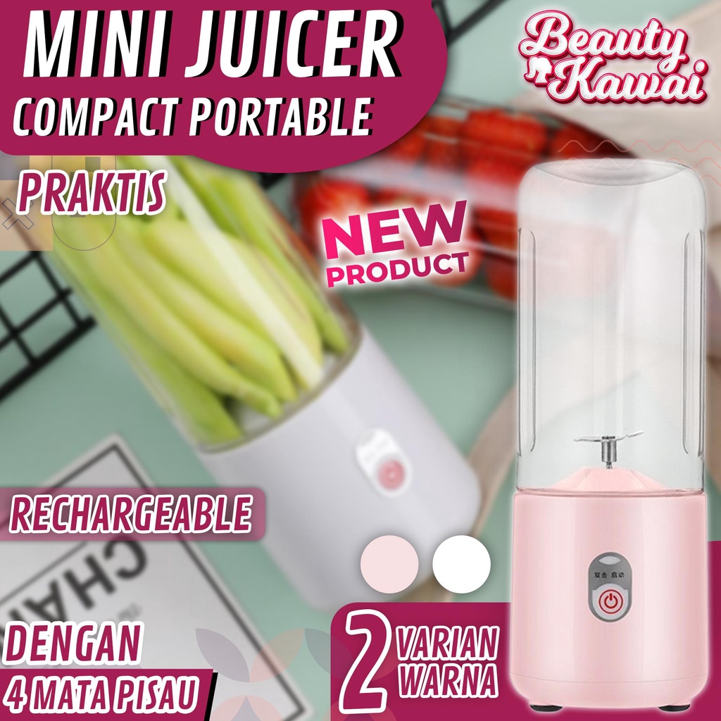 Blender Mini 410ml USB 5V Juicer Penghalus Buah Sayur Portable