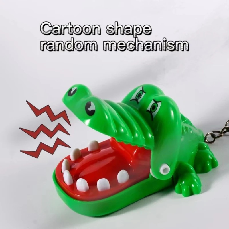 YGtoys Gantungan Kunci Tas Boneka Buaya Gigit Mainan Mini Kecil Crocodile Dentist Keychain