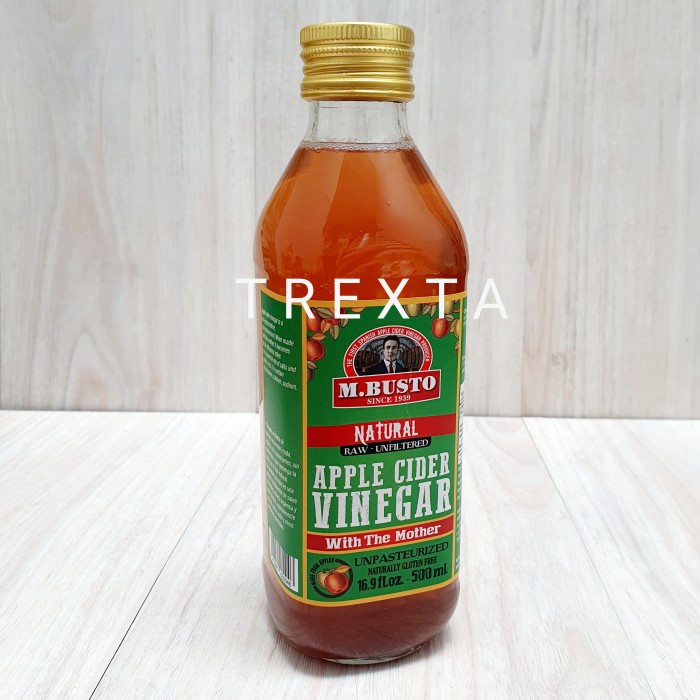 

Cider Vinegar Raw Unfiltered M.Busto 500 Ml
