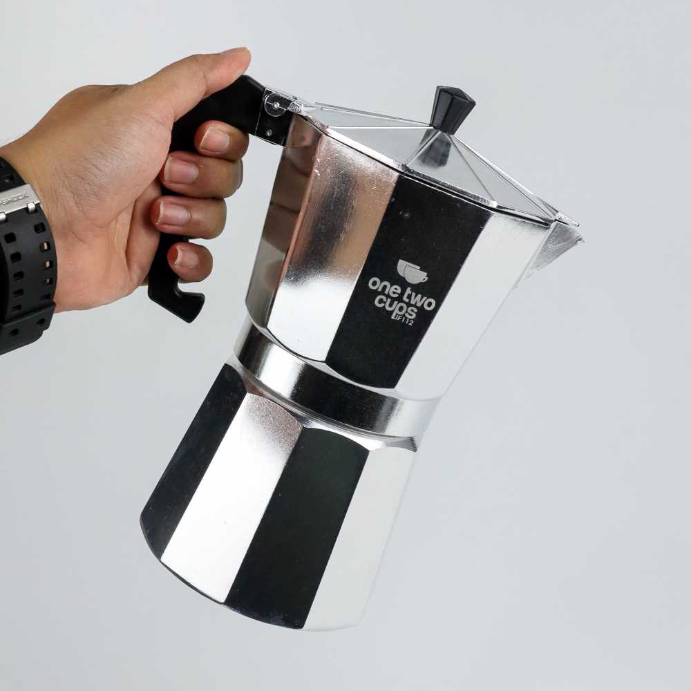 (BISA COD) FTIHSHP  Espresso Coffee Maker Moka Pot Teko Stovetop Filter - JF112