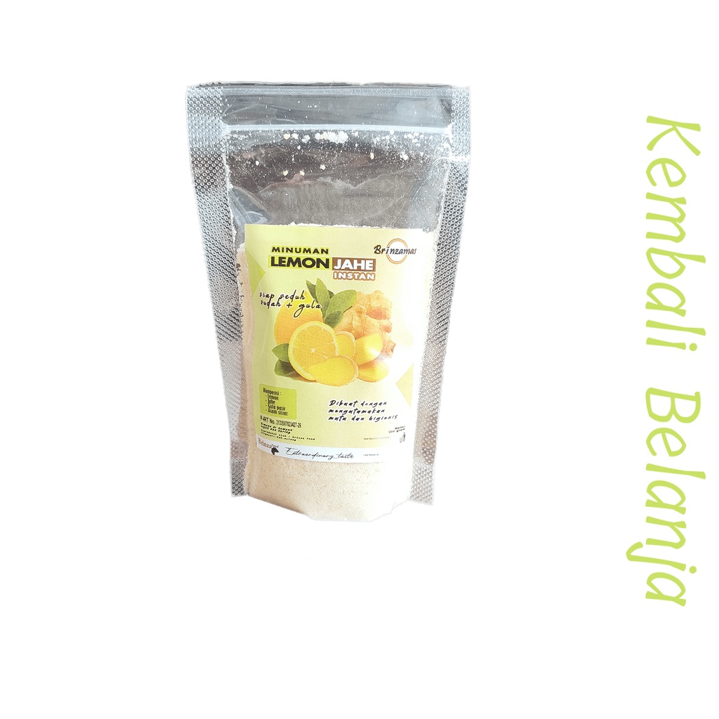 Minuman Lemon Jahe Instan 100 Gram/ Bubuk Lemon Jahe/ Minuman Herbal Lemon Jahe/ JSR Lemon Jahe