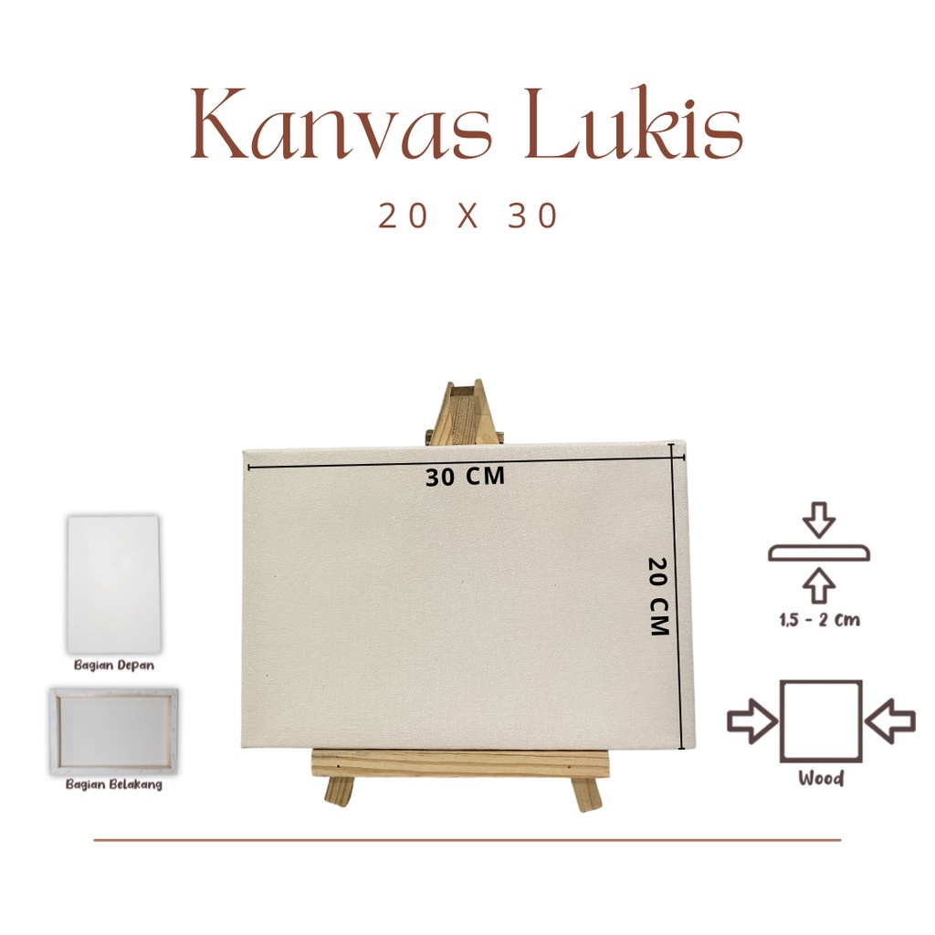 

Kanvas Lukis 20x30Premium I Include Frame I Kanvas Polos [ 20 x 30 cm]