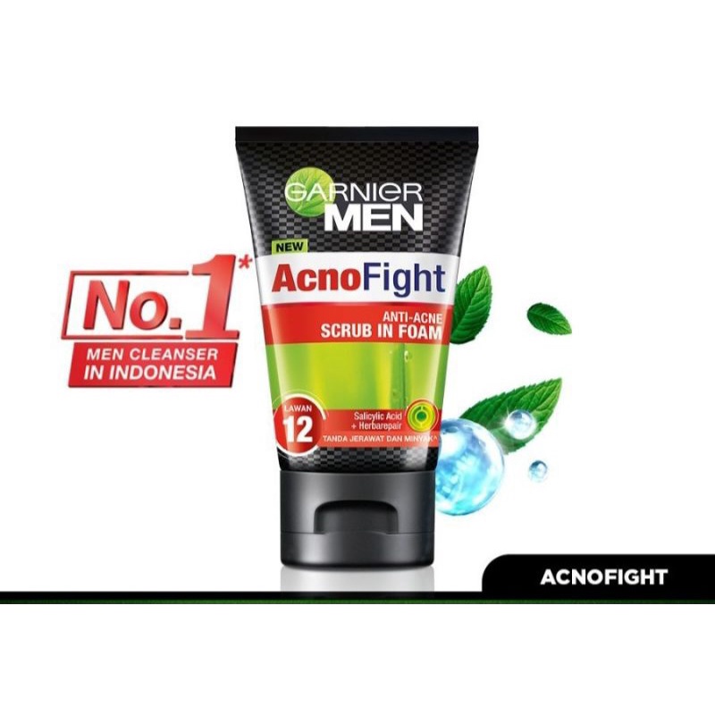 Nama - Garnier Men Acno fight &amp; Oil Control Charcoal 150ml