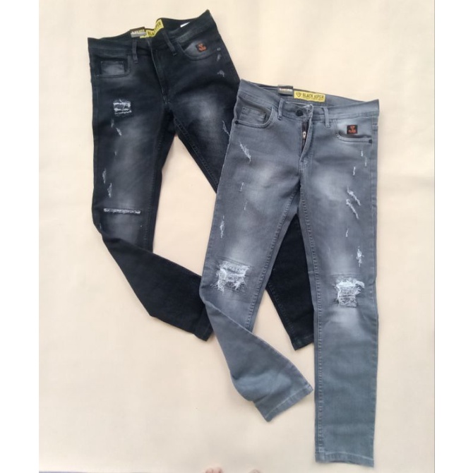 Celana Panjang Jeans Pria Sobek Ripped Celana Panjang Jeans Sobek Fashion Distro Celana Jeans Pensil Pria Model Ariel Noah Fashion Koea