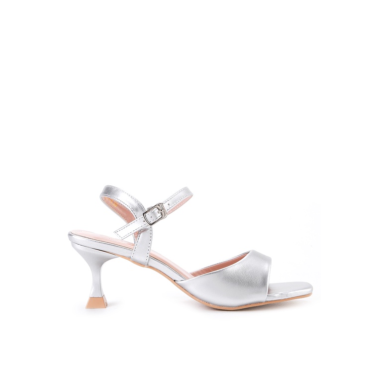 Sepatu Heels Peter Keiza Original Warna silver Hak Travel Fashion 100% Asli Tiffa Wanita Cewek Hitam