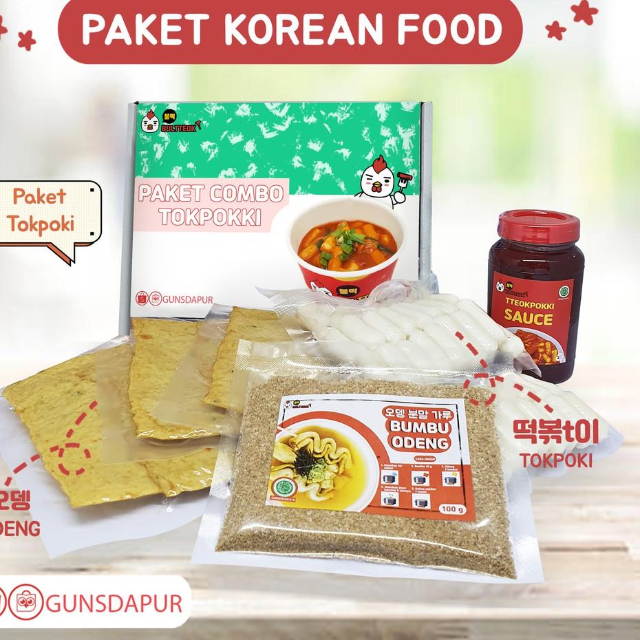 

♚ Paket tokpoki combo tokboki bultteok gunsdapur ala Korea murah ★