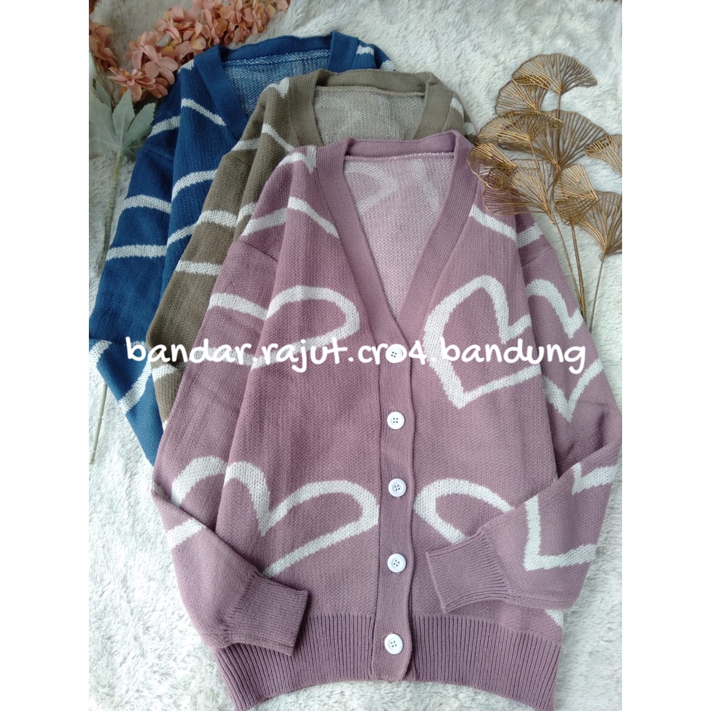 CARDIGAN ILOVEYOU BRANDED 7 GATE