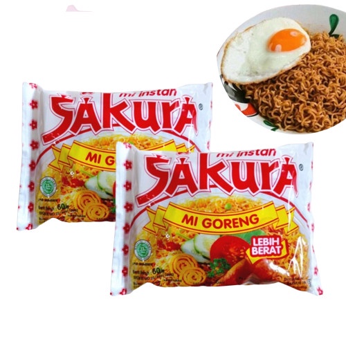 

5pcs Mie Sakura Goreng Mie Instant Jadul @60gr TERMURAH MIE CEMILAN BEKASI MURAH