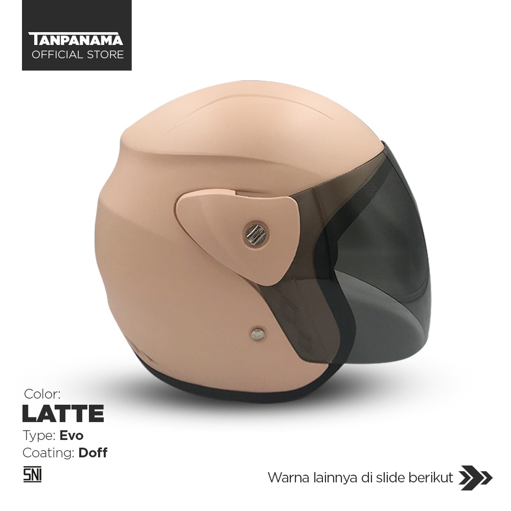 Tanpanama Helm - Helm Half Face / Helm Evo SNI / Helm Warna Terbaru