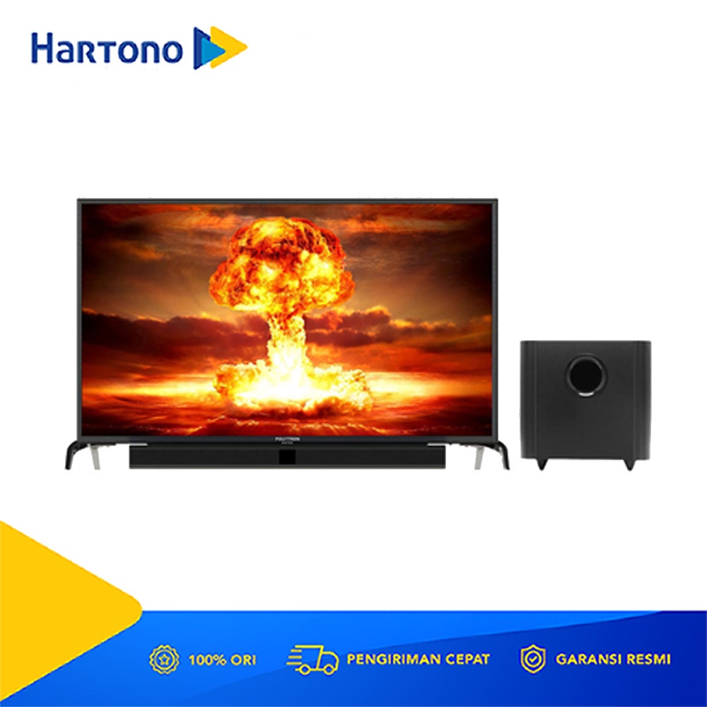 Polytron 43 Inch Digital Cinemax Soundbar TV PLD43BV1558 ( +SWF0250_N_G )