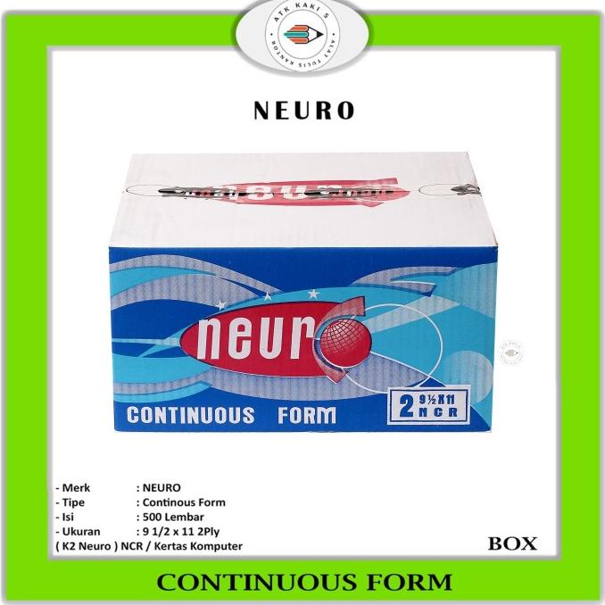 

Continous Form 91/2 X 11 2 Ply ( K2 Neuro ) Ncr / Kertas Komputer