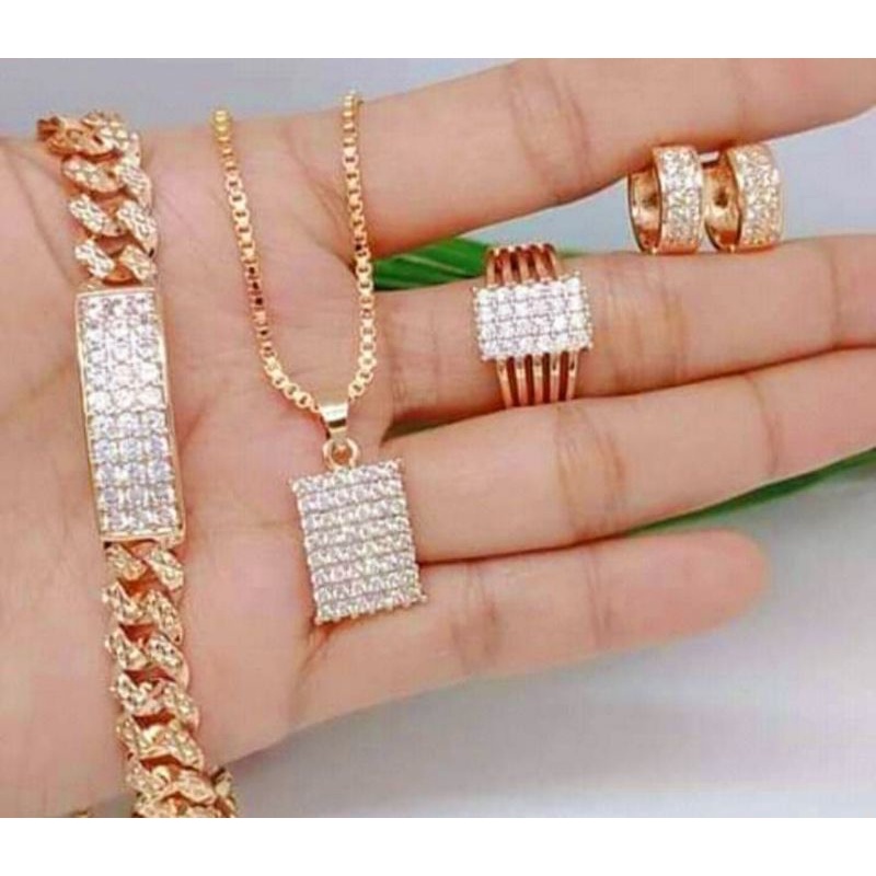 Set Perhiasan Xuping Wanita Gold Lapis Emas 1402a8