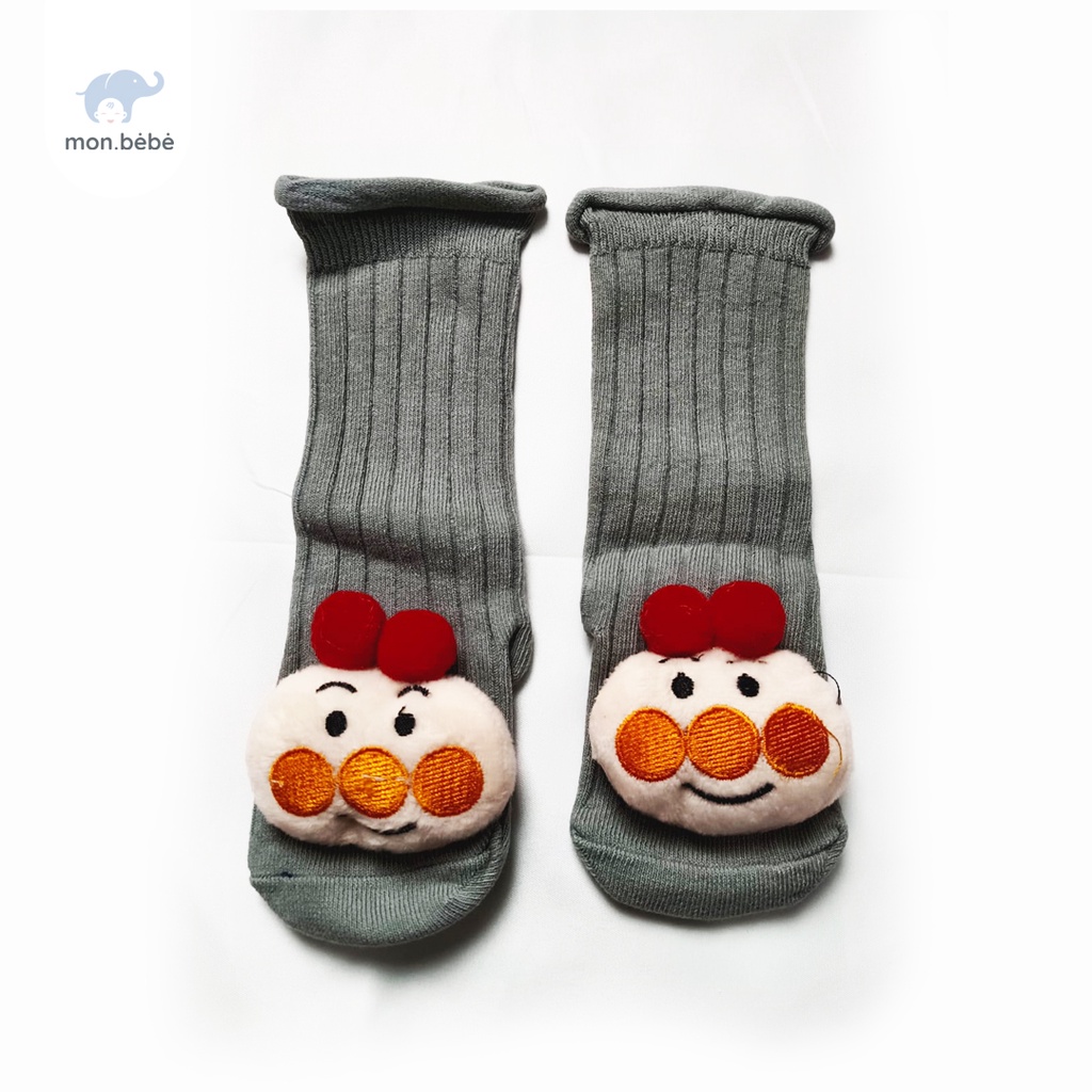 Kaos Kaki Anak Korea /kids sock Lutut Anak motif Boneka Anpanman