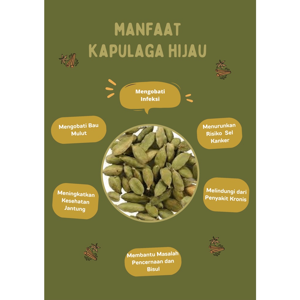 Kapulaga Hijau Premium 100% ALAMI