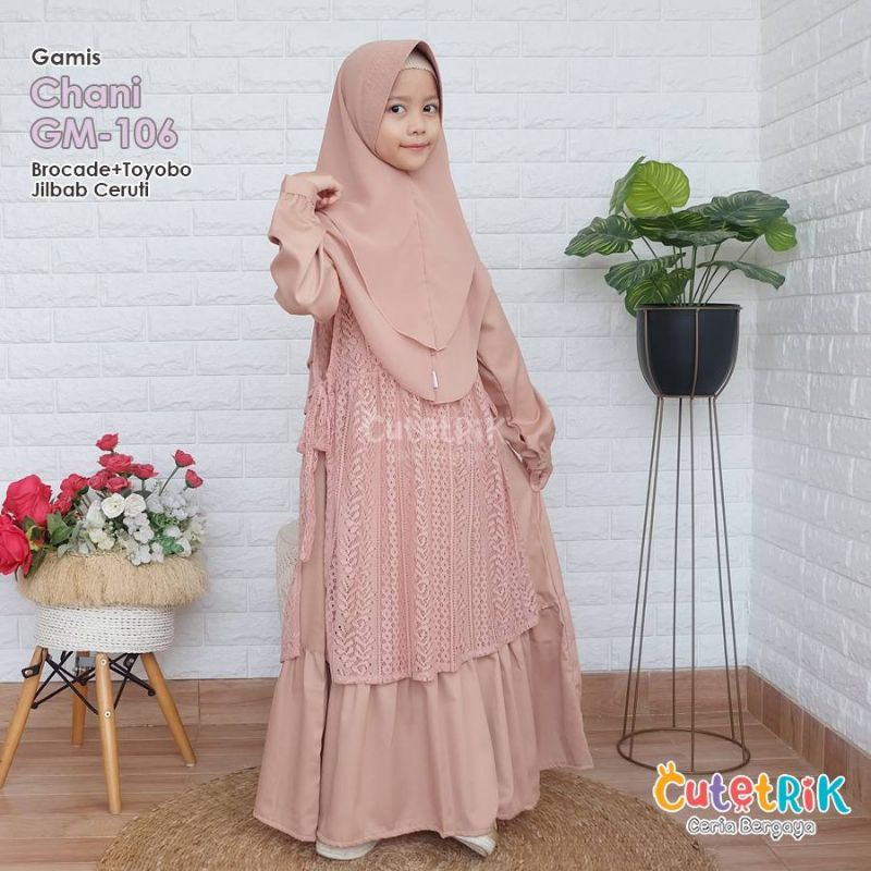 MODEL BOLERO CUTETRIK GAMIS ANAK PEREMPUAN CHANI USIA 8-12 TAHUN