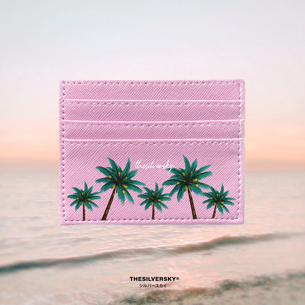 Thesilversky Summer Palms Card Holder Dompet Kartu Premium