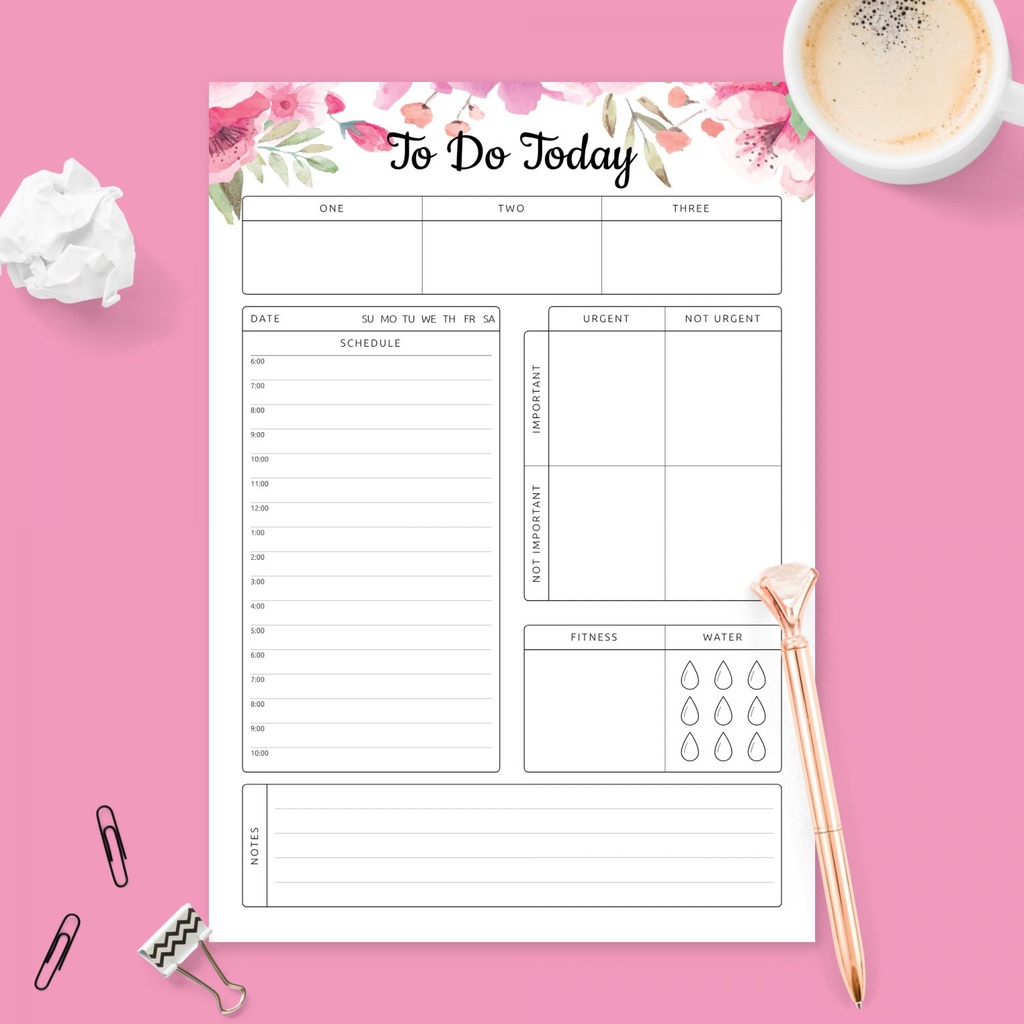 

[DOKI] 10 Lembar Habit Tracker Binder Planner/ To Do list/ Daily Planner/ Weekly Planner - TDL032