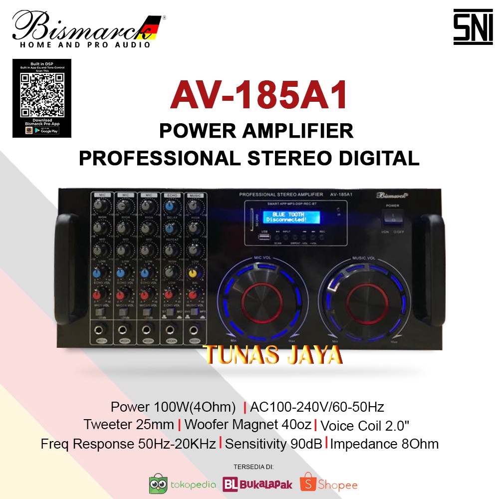 Amplifier Bismarck AV 185A1 Original Bluetooth With Bluetooth - USB AV-185A1