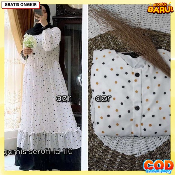 Juba 1 Set Jilbab Baju Ghamis Syar'I Terbaru Pakaian Wanit Muslimah Bahan Tebal Pakean Fashion Musli