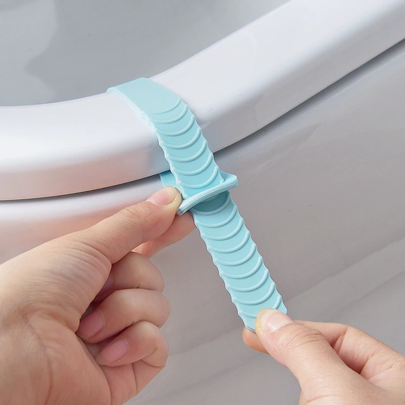 GV8 Vanzlife Pegangan Dudukan Toilet Seat Cover Handle Silicone Vn68 Blue Or-i