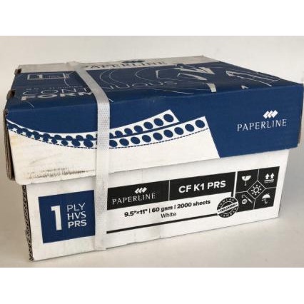 Paperline#PPLCF K1/2Continuous Form [9.5 Inch x 11 Inch/ 1 Ply BAGI 2]