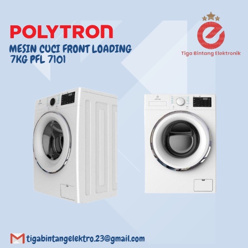 Mesin Cuci Front Loading Polytron PFL 7101 (7KG)