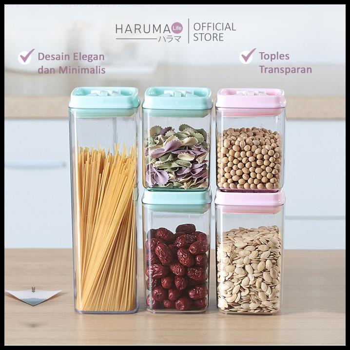 

Toples Snack Kedap Udara/Anti Bocor / Toples Transparan Bening