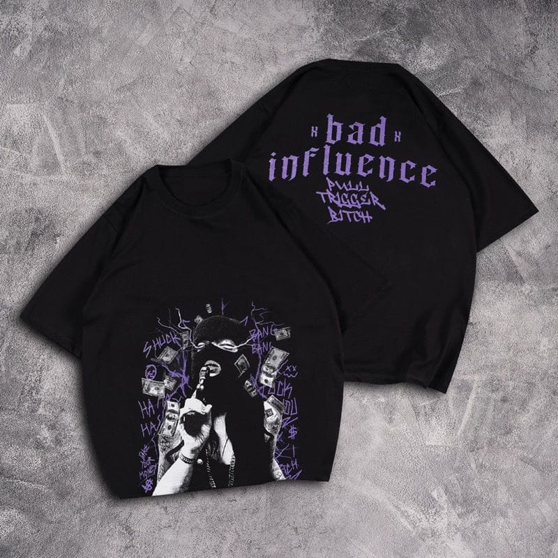 AFI - EC - Kaos Oversize Wanita Bad Influence (LD 106, P 55)