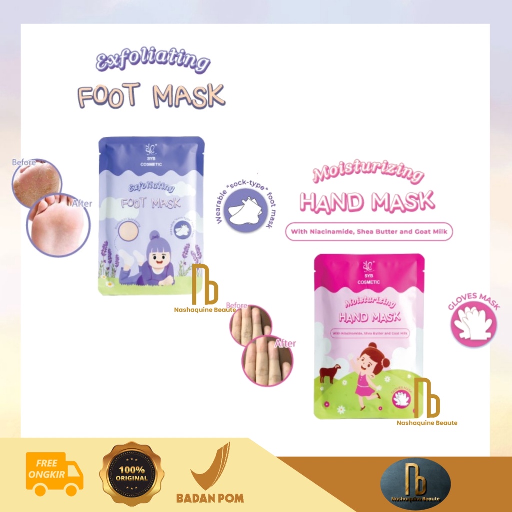 SYB Exfoliating Foot Mask - Hand Mask