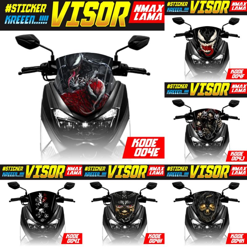 STICKER STIKER VISOR YAMAHA NMAX LAMA STRIPING NMAX OLD 2015-2019
