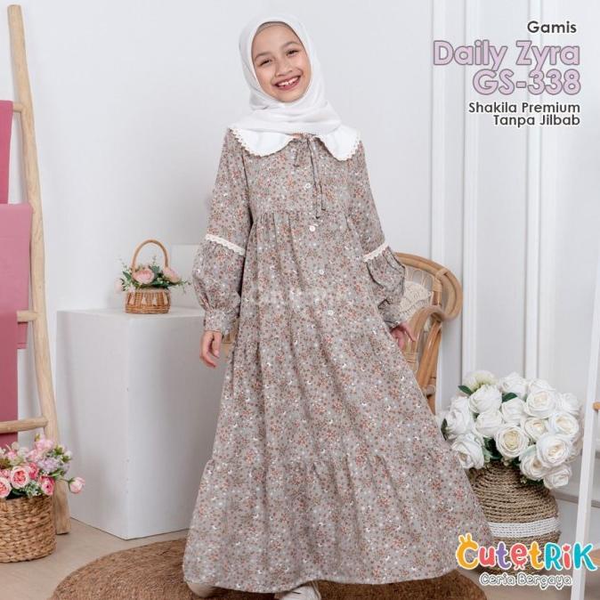 Gamis anak / gamis remaja / gamis daily zyra cutetrik