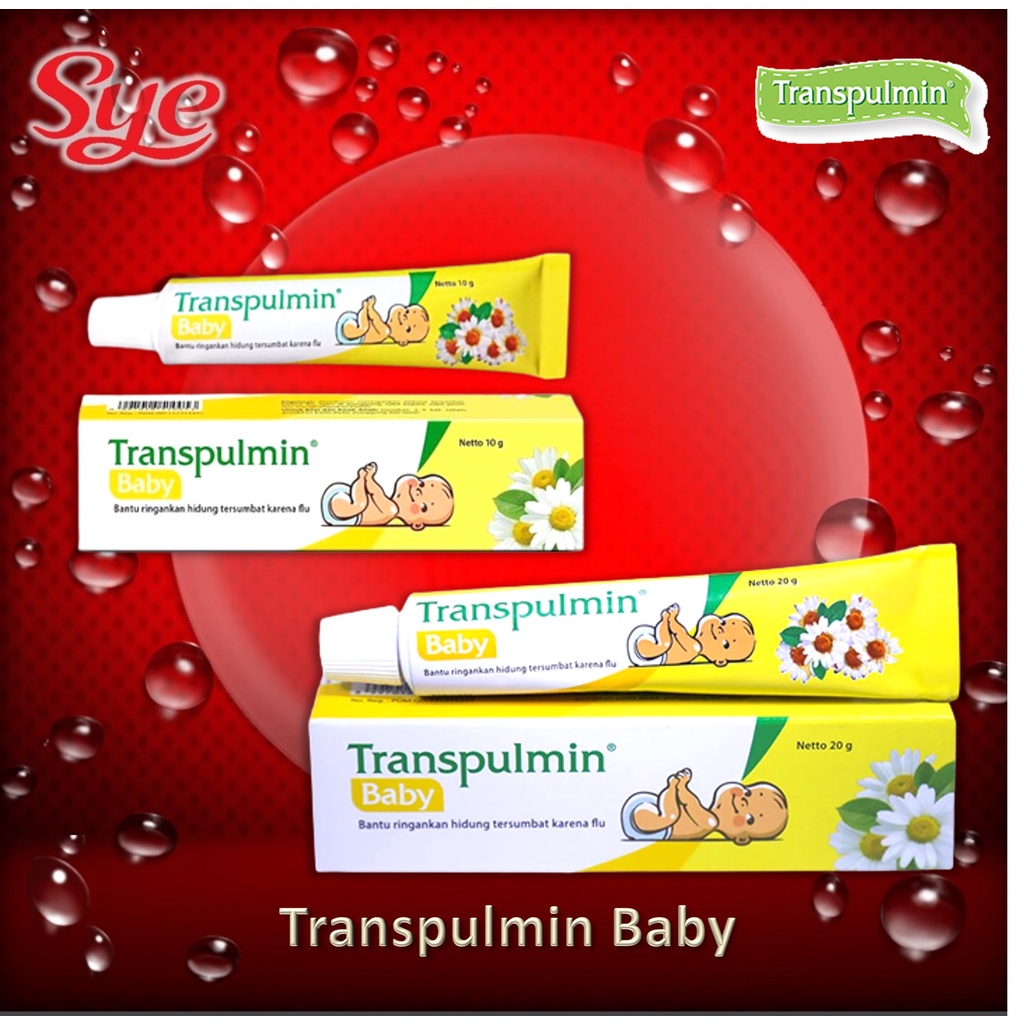 BPOM TRANSPULMIN BABY 10GR &amp; 20GR / BALSEM FLU BAYI O - 2 TAHUN / SYE