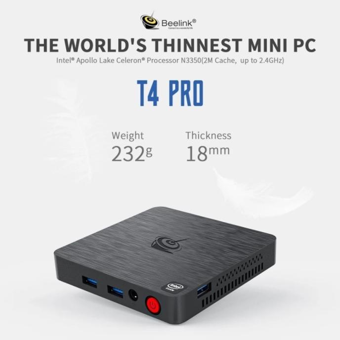 Sale Terlaris  Mini Pc Beelink T4 Pro N3350 4/64Gb Dual Hdmi Wifi Suhendraskuy_