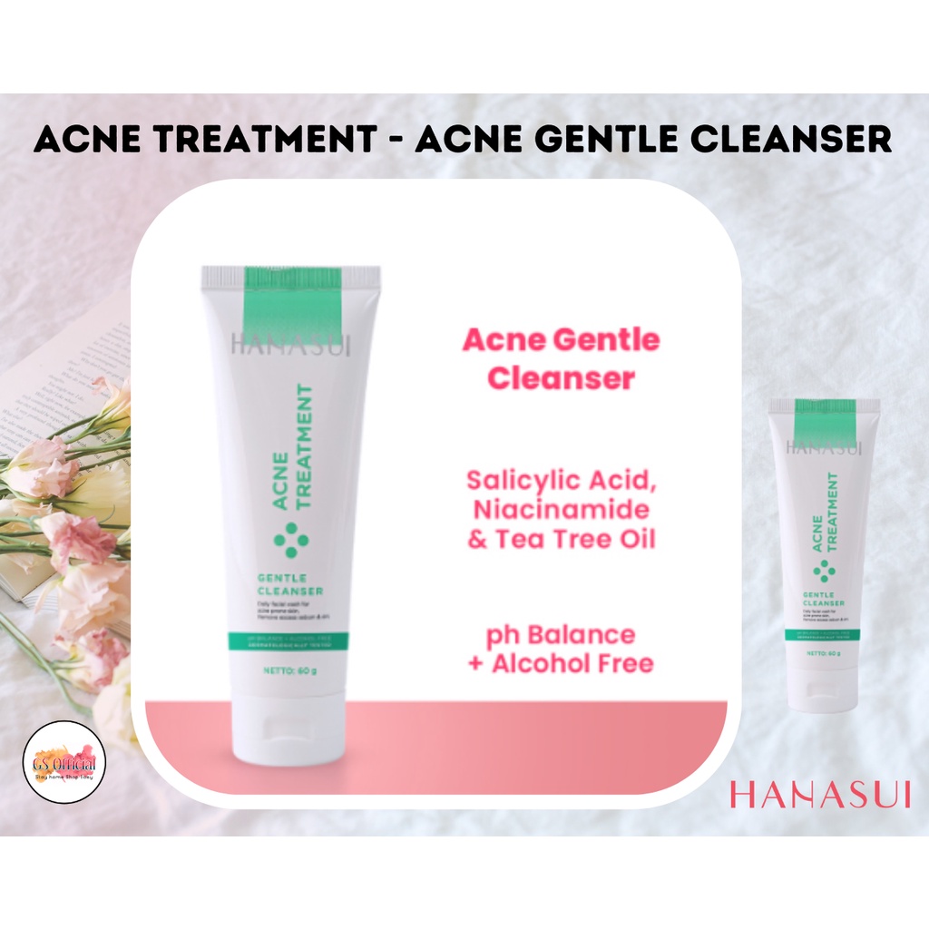 HANASUI ACNE TREATMENT SERIES - POWER ESSENSE - GENTLE CLEANSER - NIGHT CREAM - POWER ESSENCE - SPOT GEL