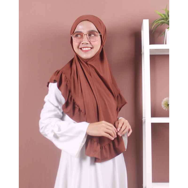 HIJAB INSTANT/KERUDUNG BERGO INSTAN JERSEY ELVIRA