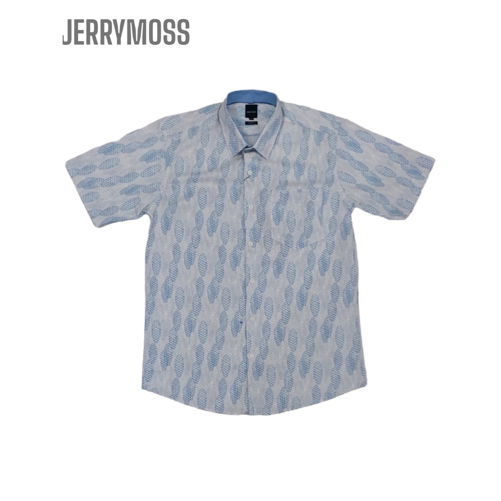 Kemeja Casual Pria Slim Fit Lengan Pendek Jerry Moss 925