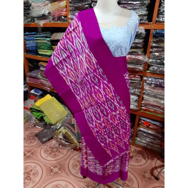 SONGKET MAULANA FULL WARNA UNGU TENUN TANGAN TARUTUNG