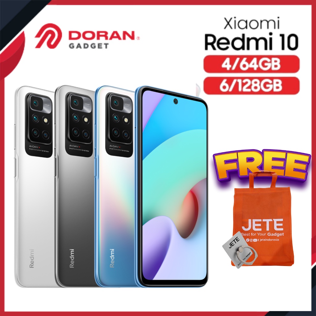 Xiaomi Redmi 10 2022 Layar 90Hz AdaptiveSync 50MP Quad Camera - Garansi Resmi TAM 1 Tahun